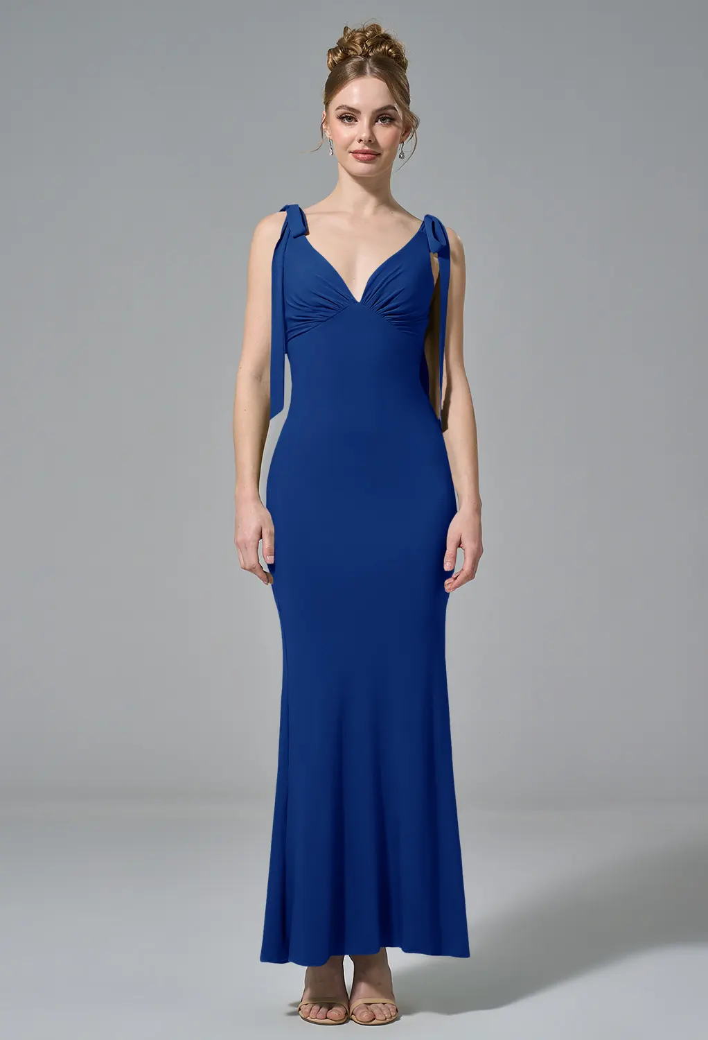 royal blue casual dress Royalblue Lace Midi Dress | Formal Lace Dress