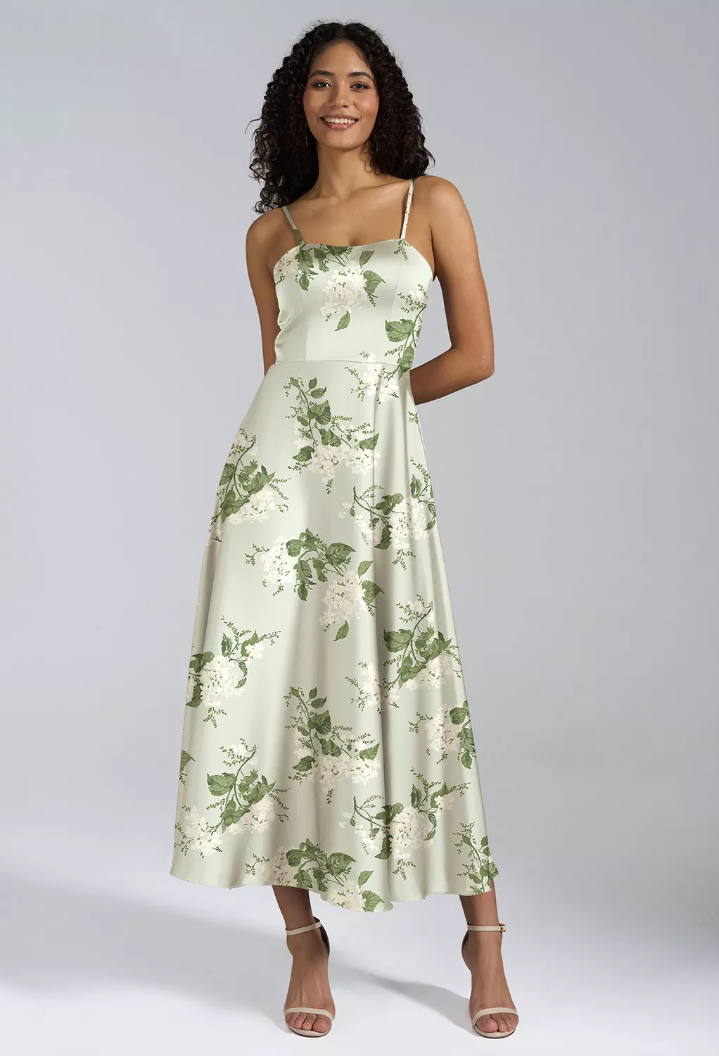 Sage Garden Party Casual Wedding Guest Dresses | AW.Bridal
