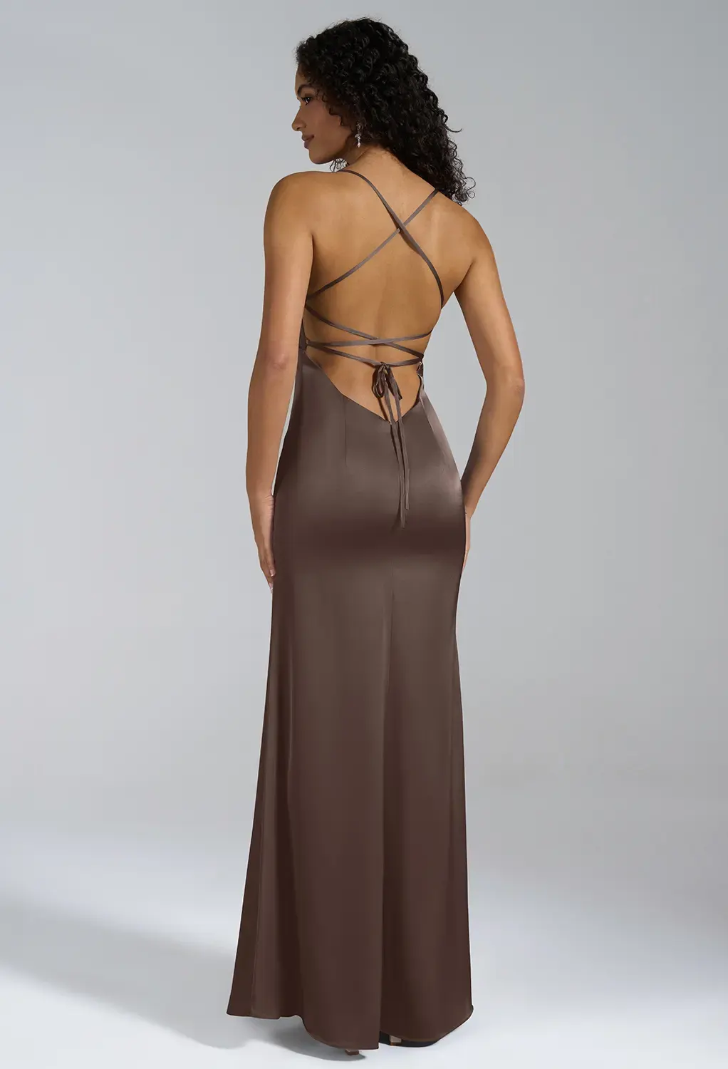 Seal Brown Beach Wedding Guest Dresses | AW.Bridal