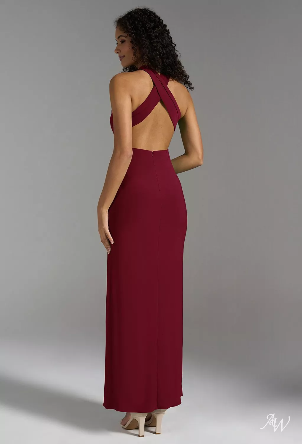 AW Kylie Burgundy Bridesmaid Dresses | AW.Bridal