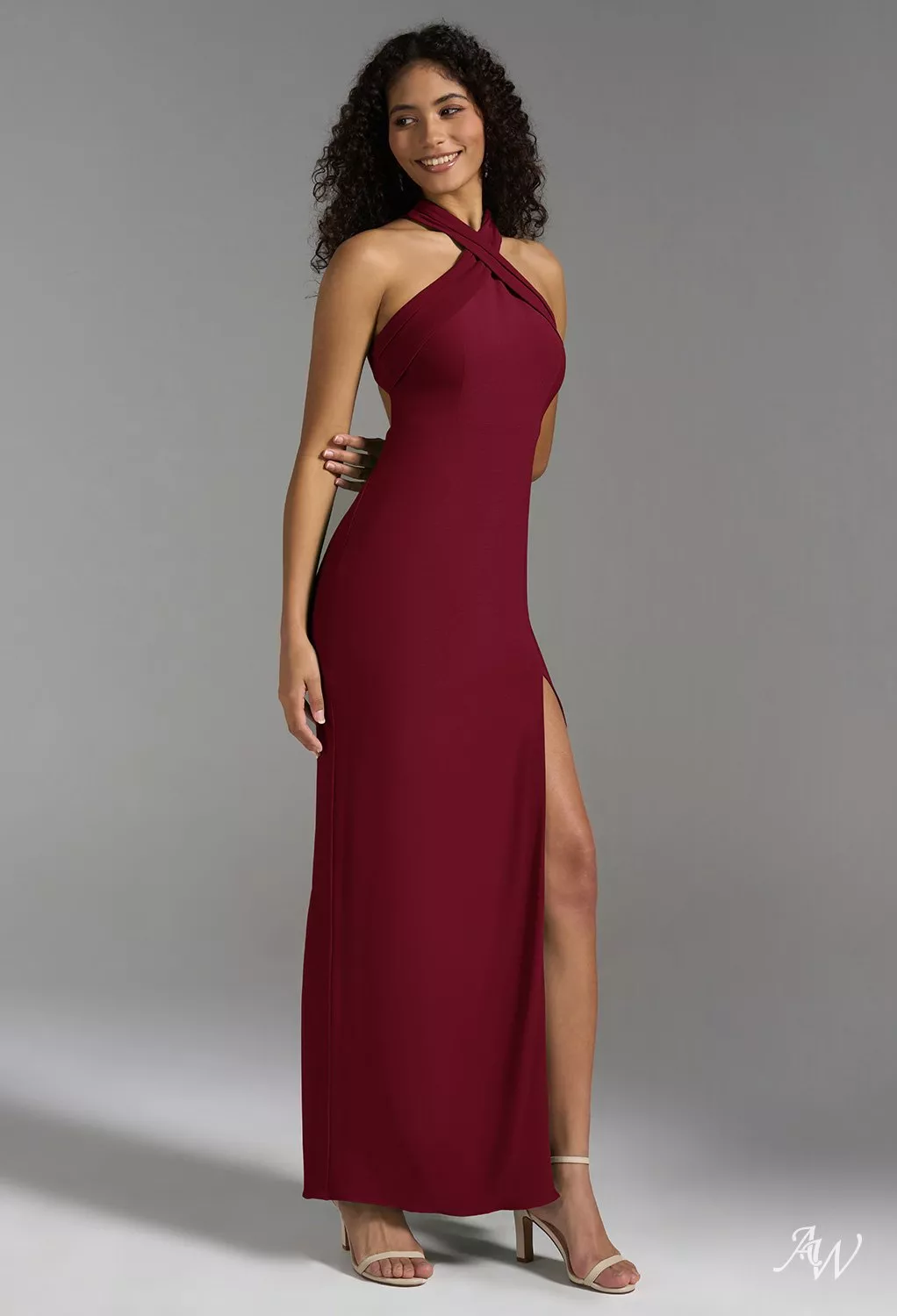 AW Kylie Burgundy Bridesmaid Dresses | AW.Bridal