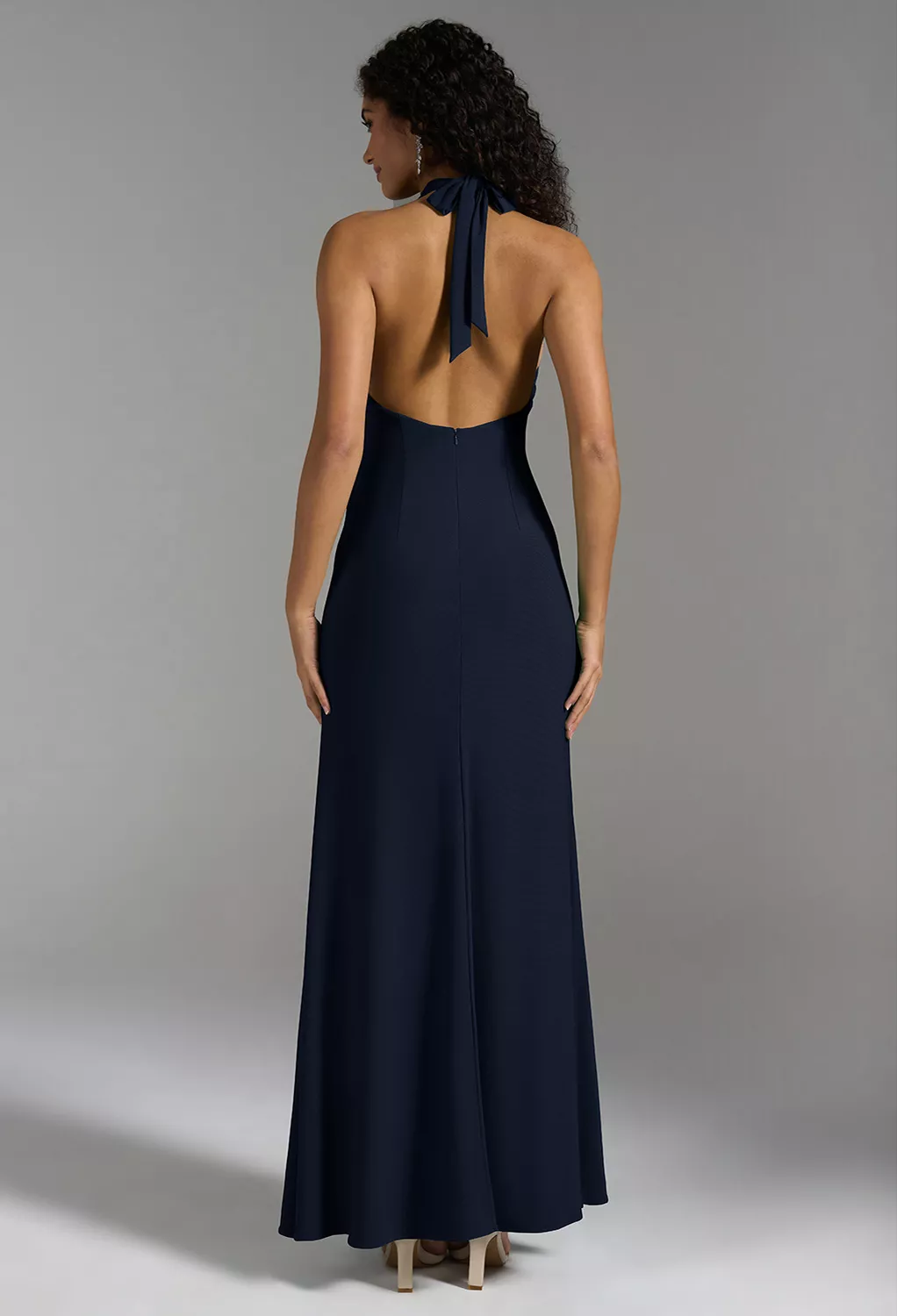 Dark Navy Black Tie Wedding Guest Dresses | AW.Bridal
