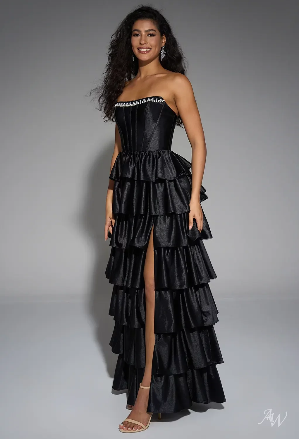 blue dress for baby girl Velvet Black Evening Dress main image 1
