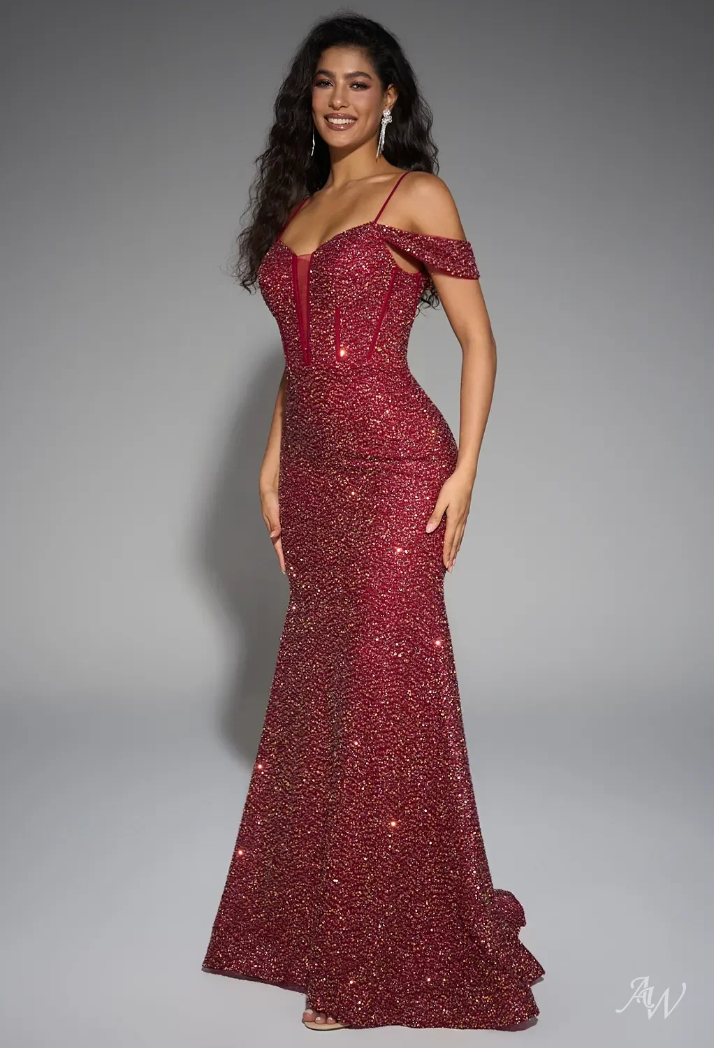 claret evening dresses Cami Gown main image 1