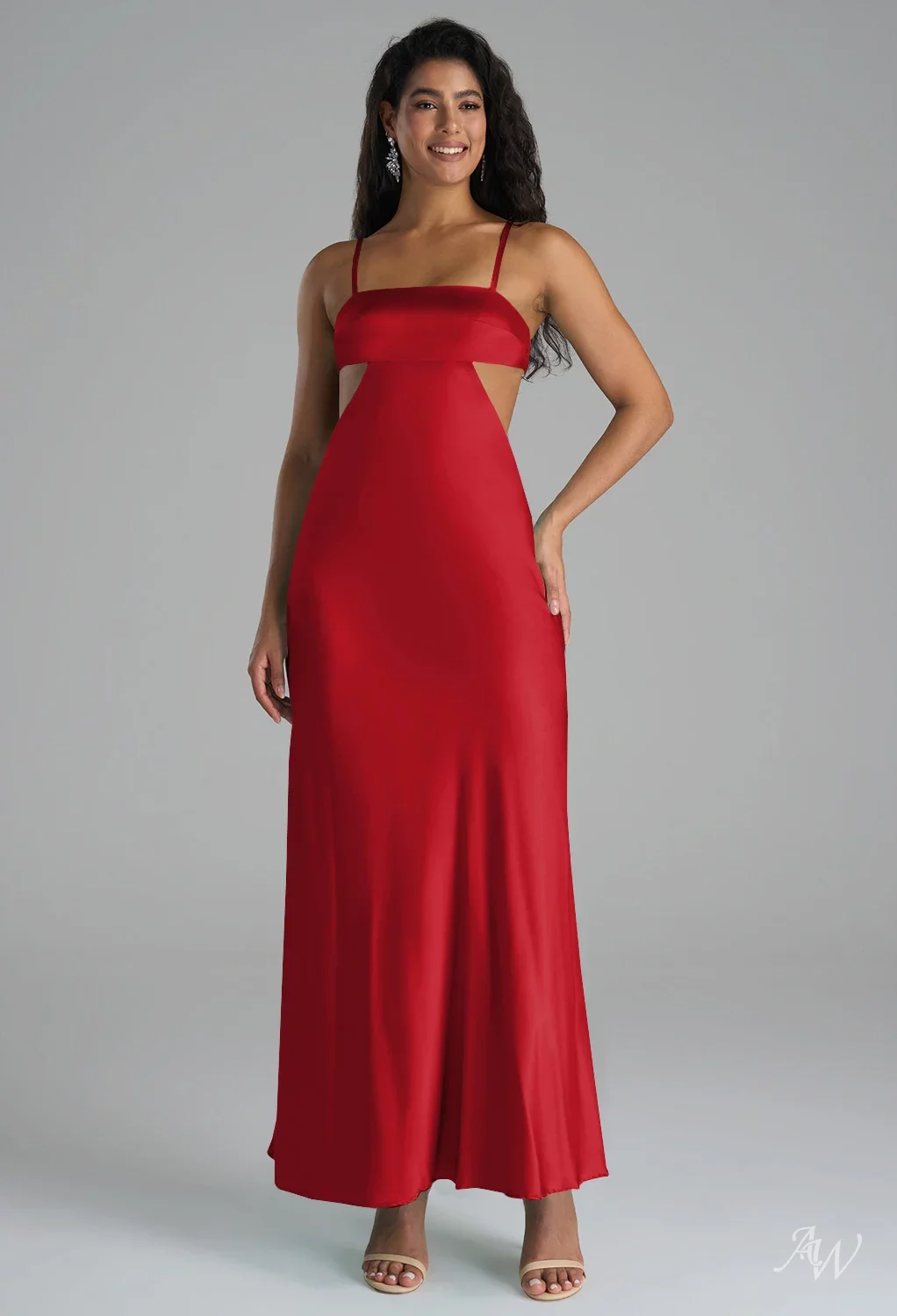 red satin wedding guest dress Suzhoufashion Mermaid Long Red Wedding Guest Dress One Shoulder Satin  Formal Dress With Bow