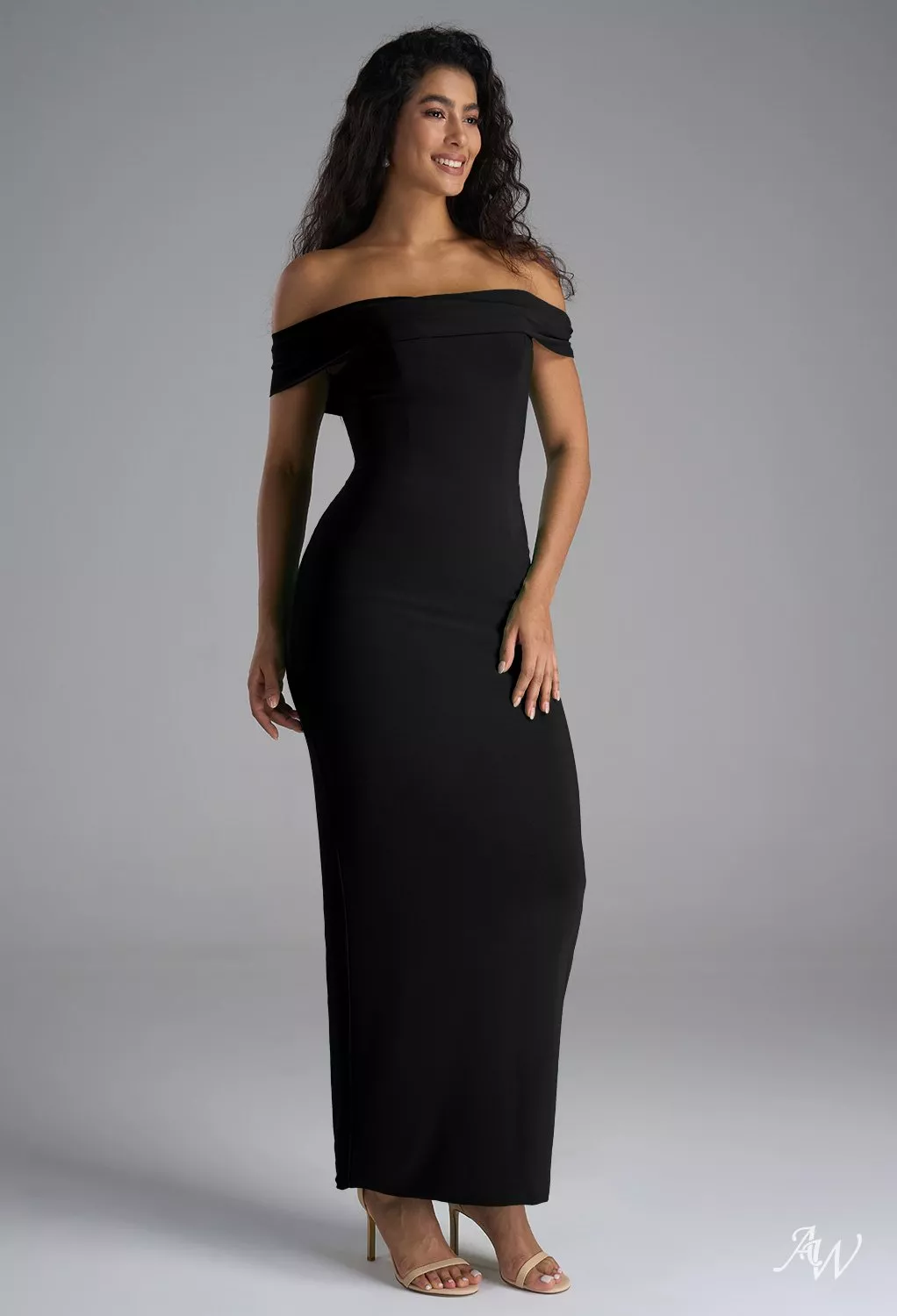 AW Maddison Black Wedding Guest Dresses | AW.Bridal