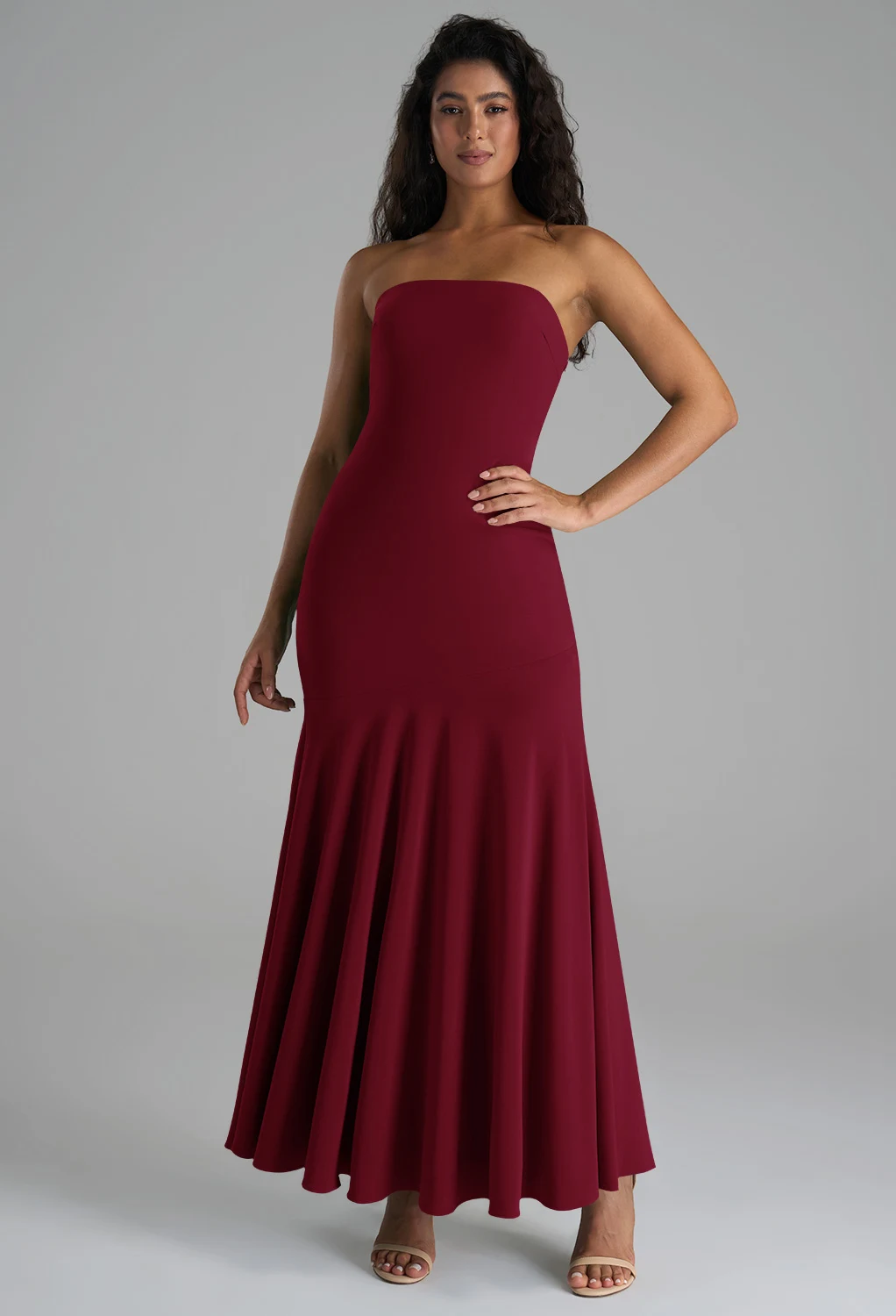 AW Alba Burgundy  Wedding Guest Dresses
