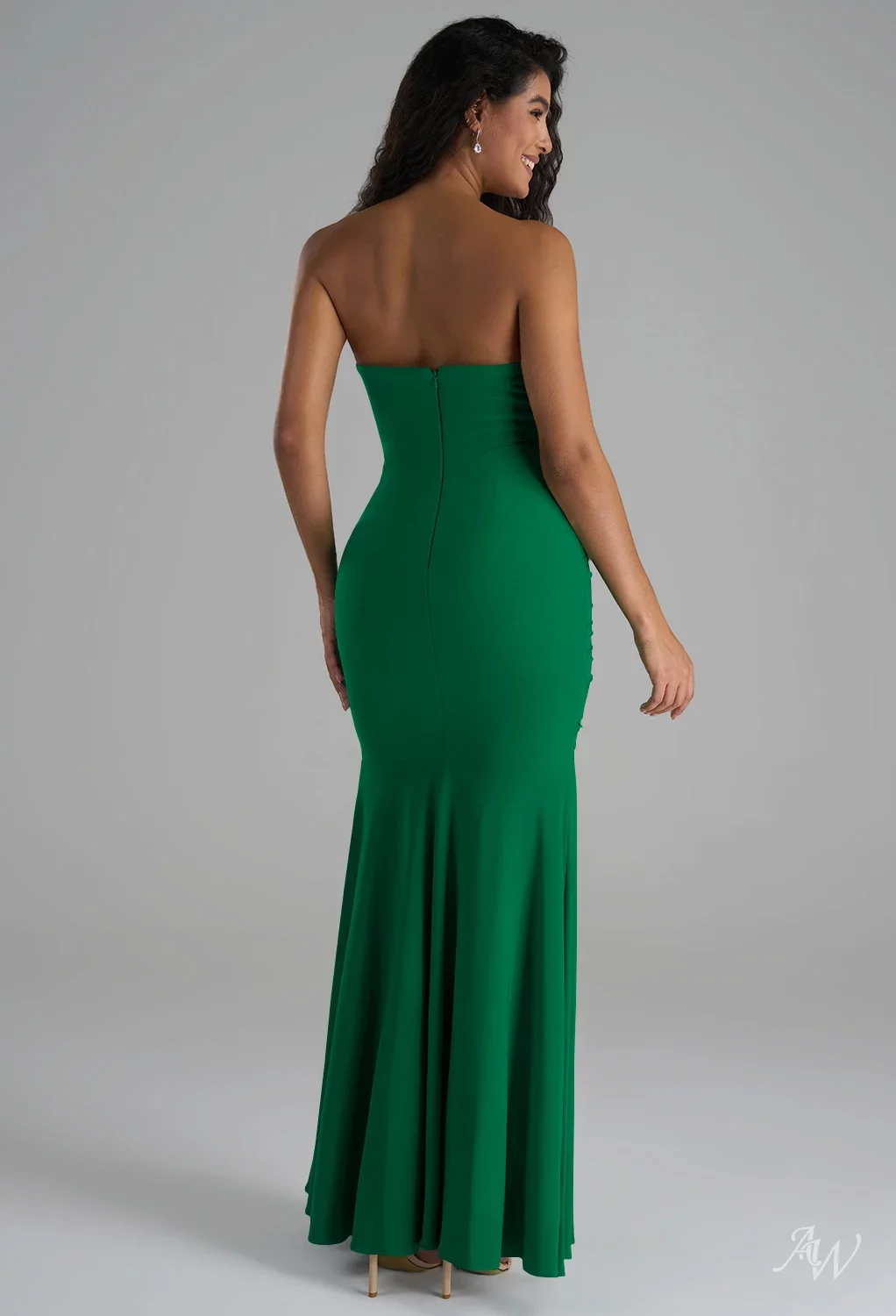 AW Cherry Jolly Green Bridesmaid Dresses | AW.Bridal