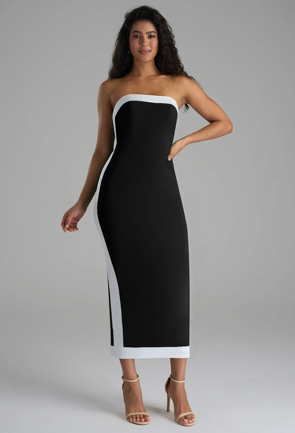 stretchy holiday dress Stretch knitted fabric Dresses nookie