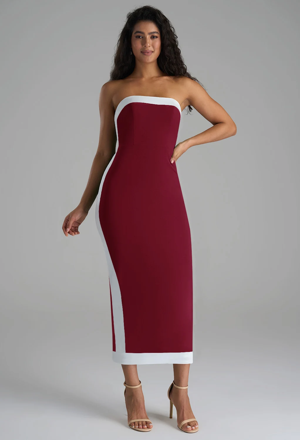 AW Betsey Burgundy  Wedding Guest Dresses