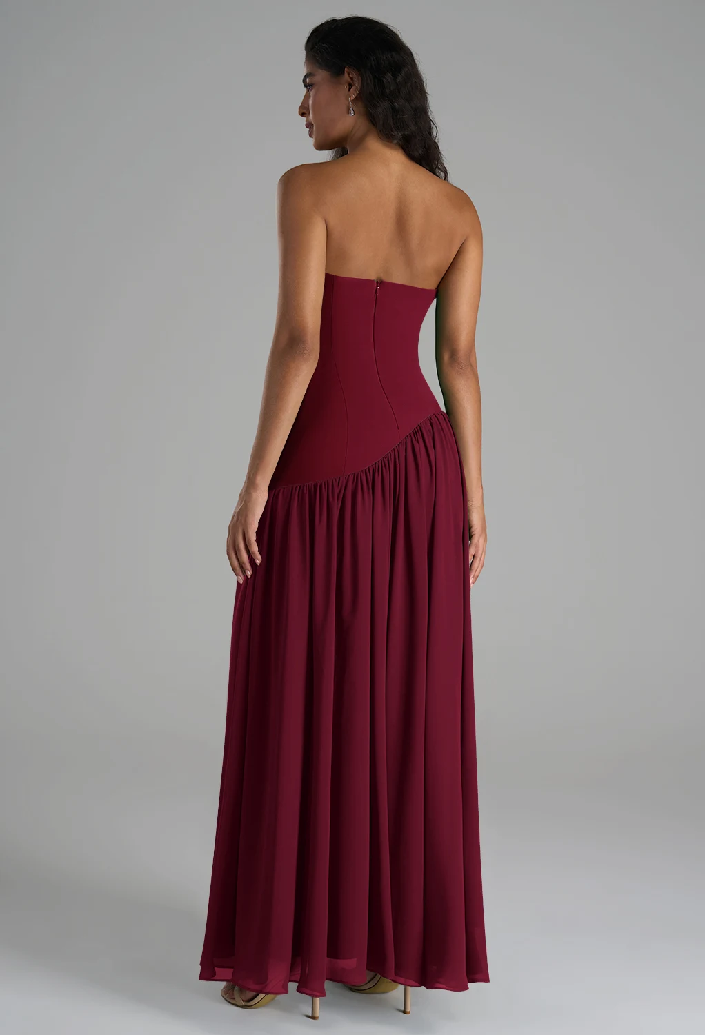 AW Leonore Burgundy  Wedding Guest Dresses