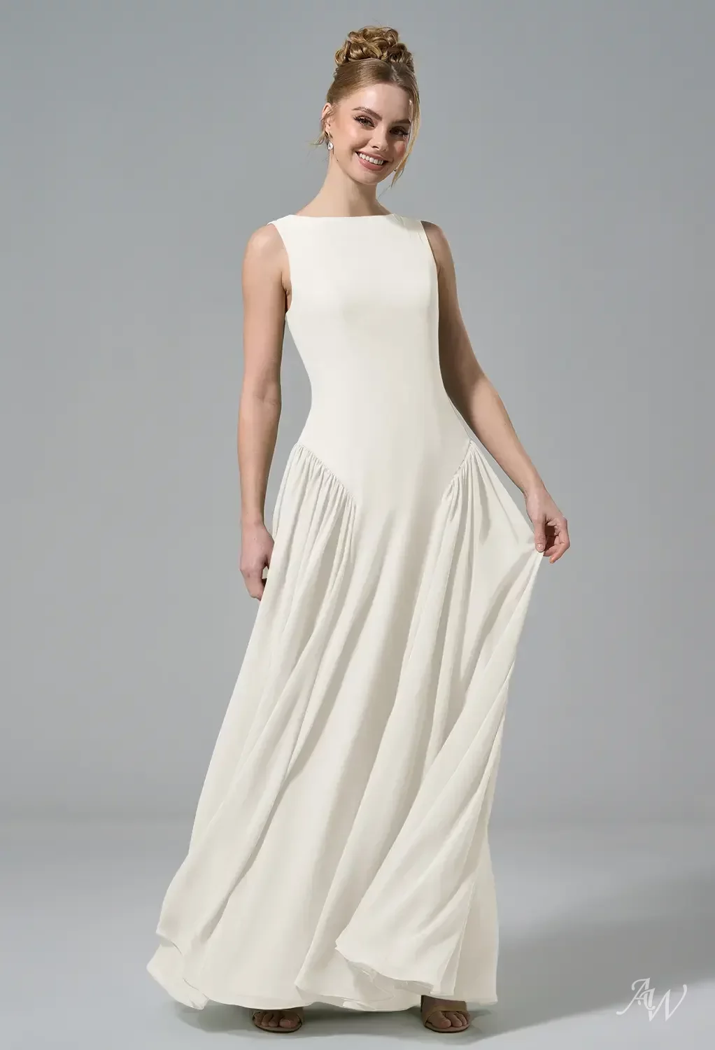 ivory color bridesmaid dresses ivory color bridesmaid dresses Allegra Satin Tie Shoulder Bridesmaid Dress