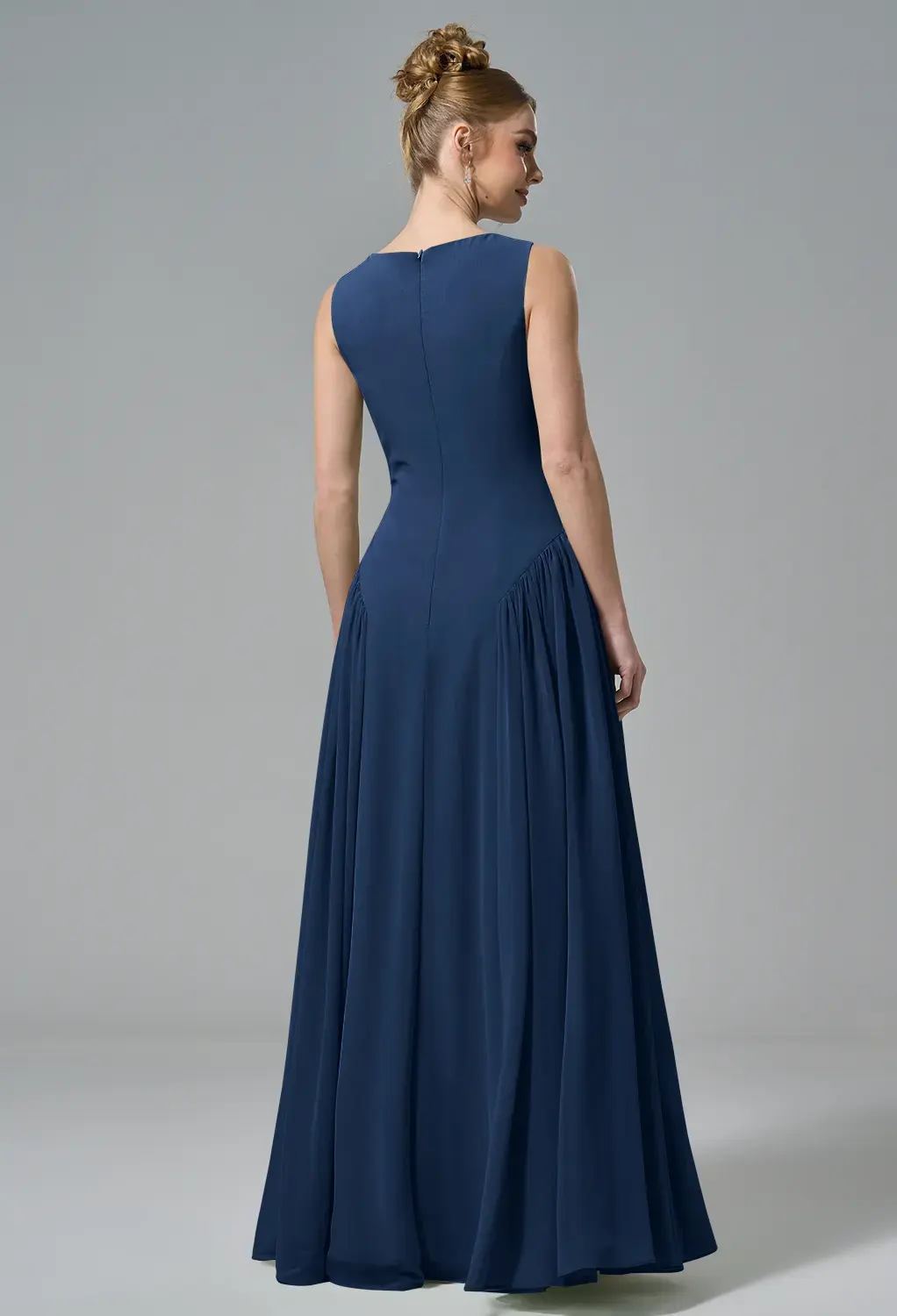 Navy, Chiffon Bridesmaid Dresses | AW.Bridal