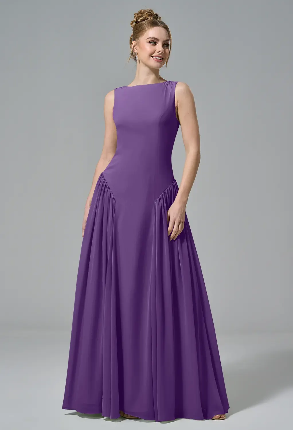 formal regency dresses for women nearby Regency Formal Dresses Strapless Sheath/Column Pleats Stretch Satin Formal Dress With Slit main image 1