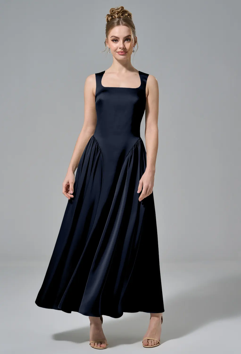 bridesmaid dresses for black tie wedding Mismatched Champagne Gold Mermaid Simple Bridesmaid Dresses WG901 –  SposaBridal main image 0