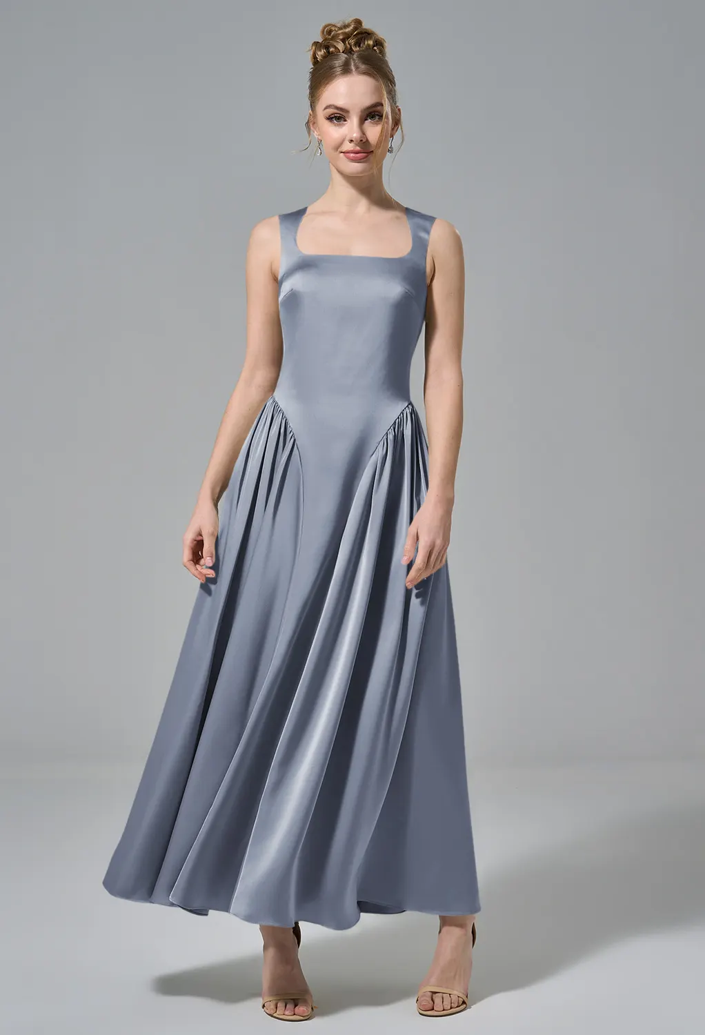 princess polly baby blue dress Dusty Blue Summer Wedding Guest Dresses