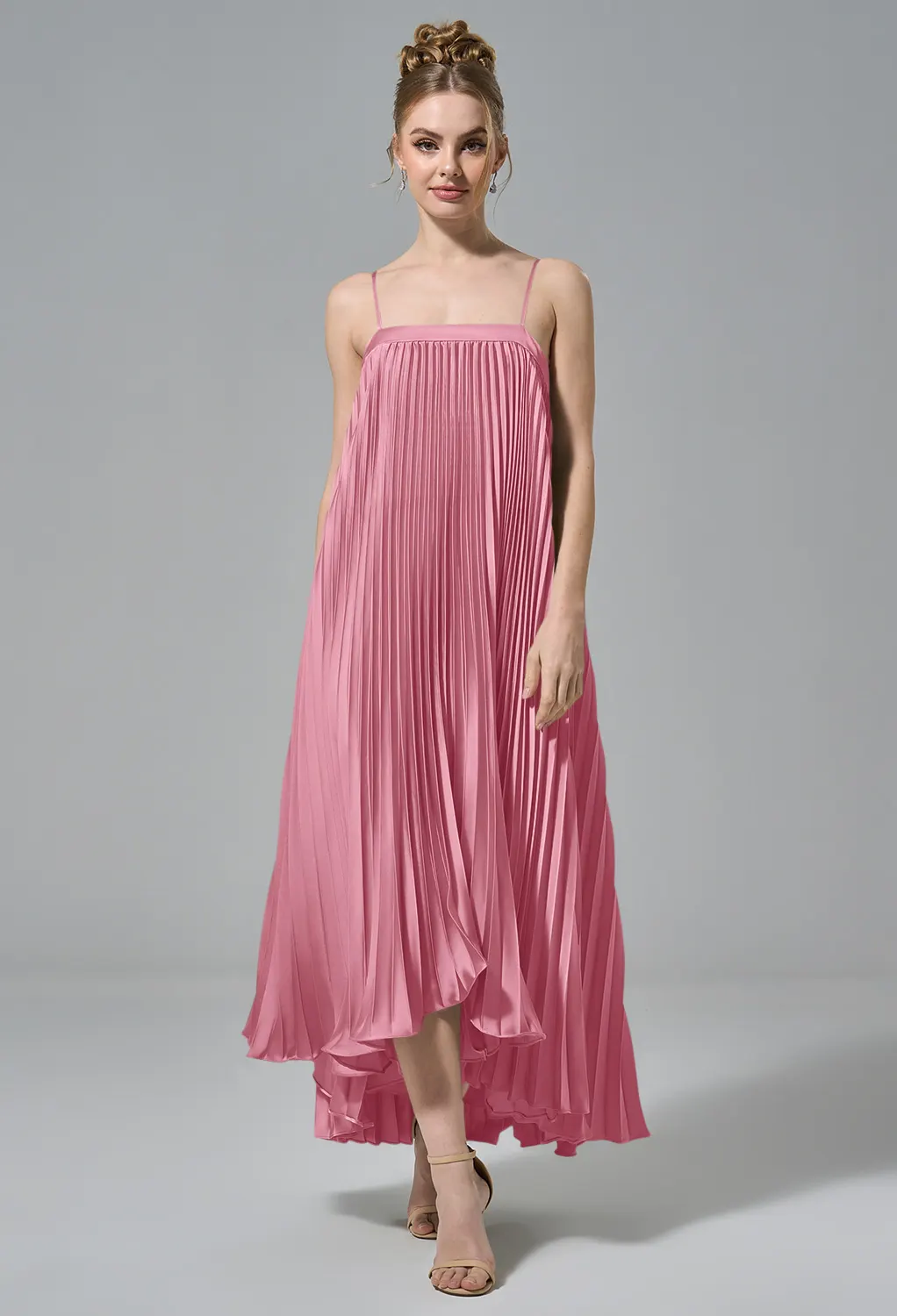 Coral Pink Short Bridesmaid Dresses | AW.Bridal