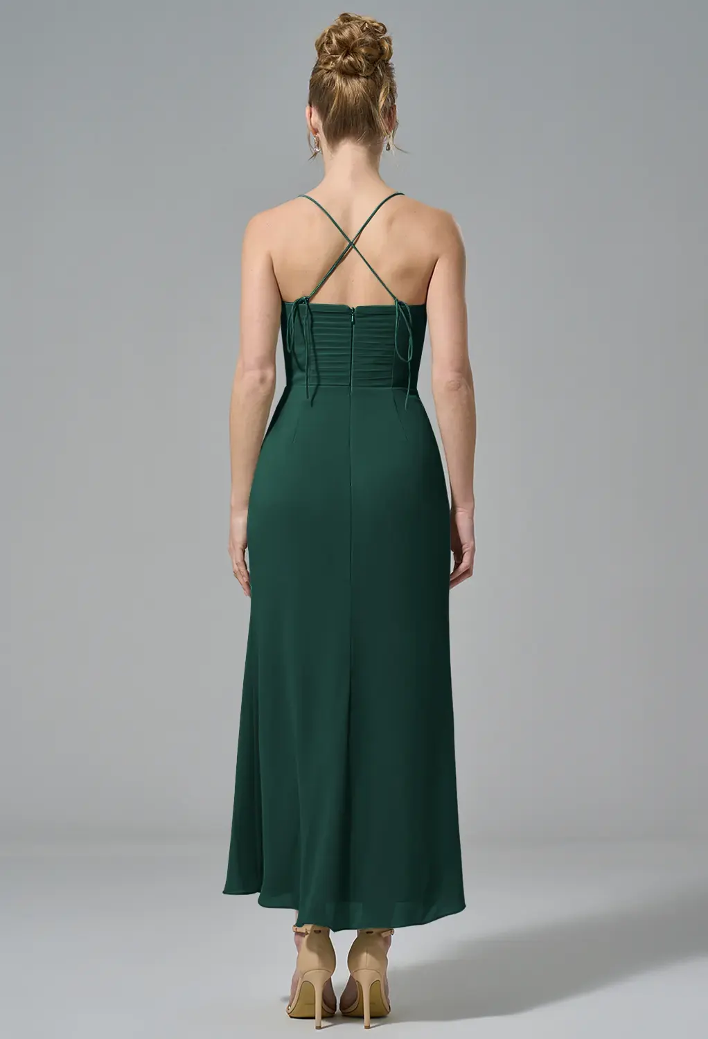 Dark Emerald Summer Wedding Guest Dresses | AW.Bridal