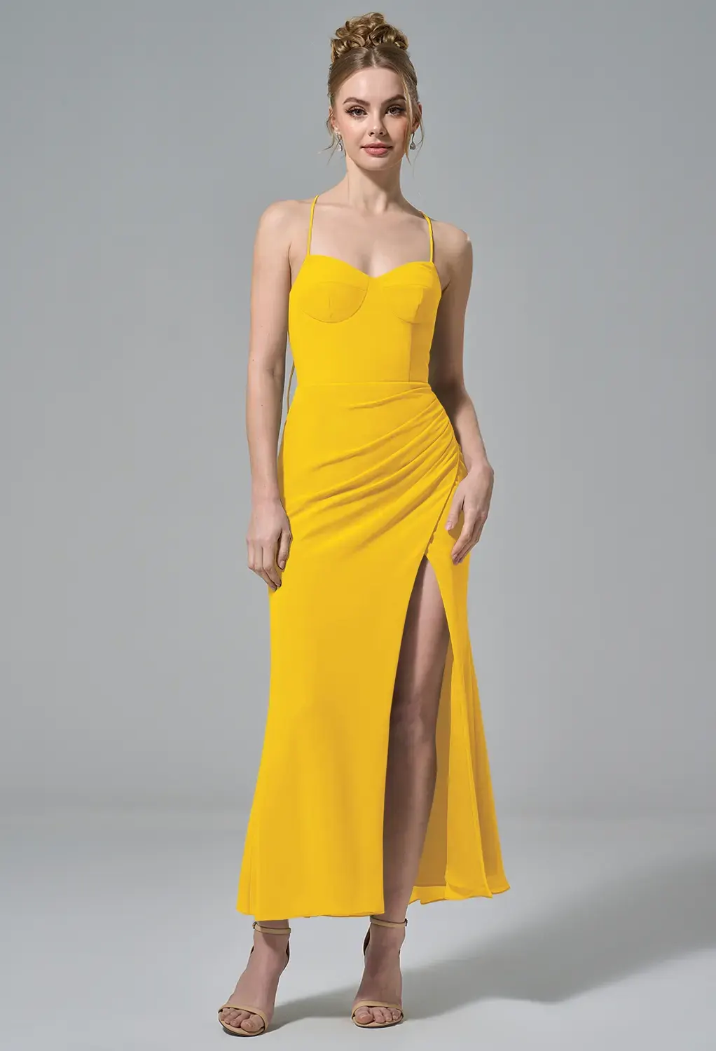 sachin and babi light blue dress Yellow Dresses | Mustard, Pastel & Pale Yellow main image 0
