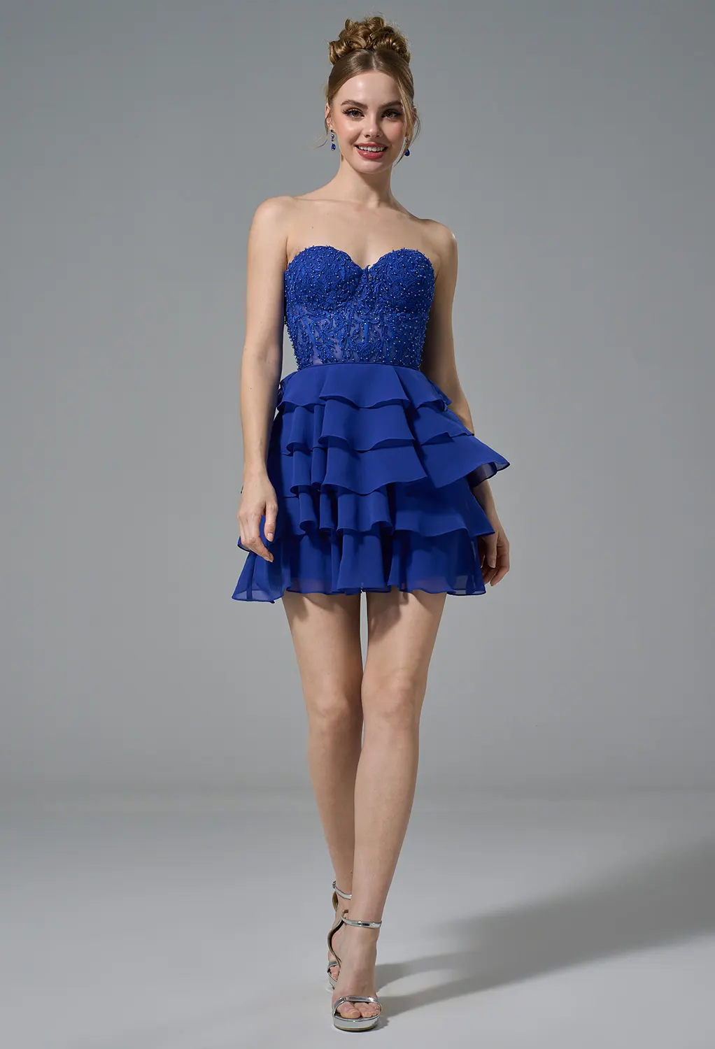 Royal Blue Short Homecoming Dresses