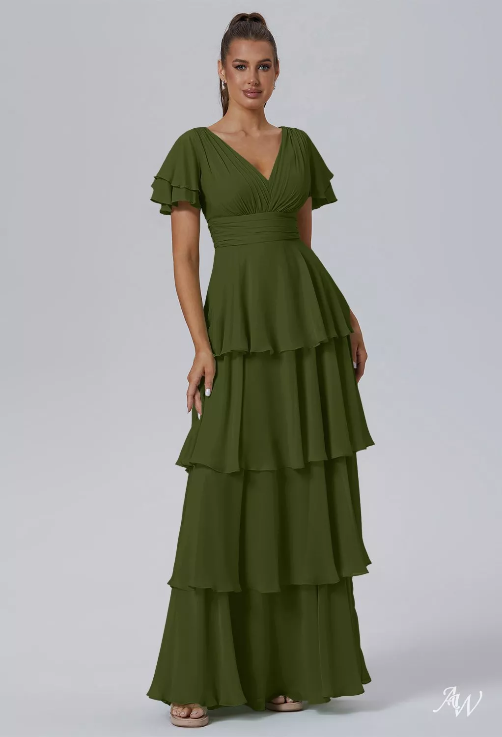 olive green dresses with sleeves In Your Heart Olive Green Textured Dress, Large - The Mint Julep Boutique main image 0