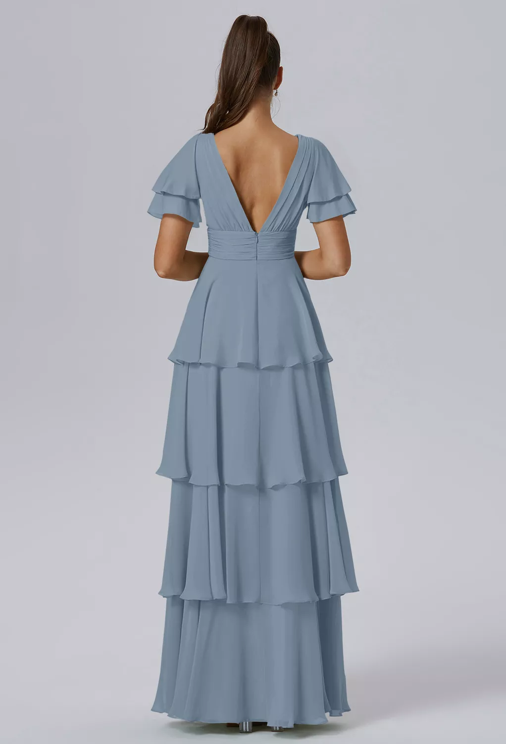 Light Dusty Blue Bridesmaid Dresses | AW.Bridal