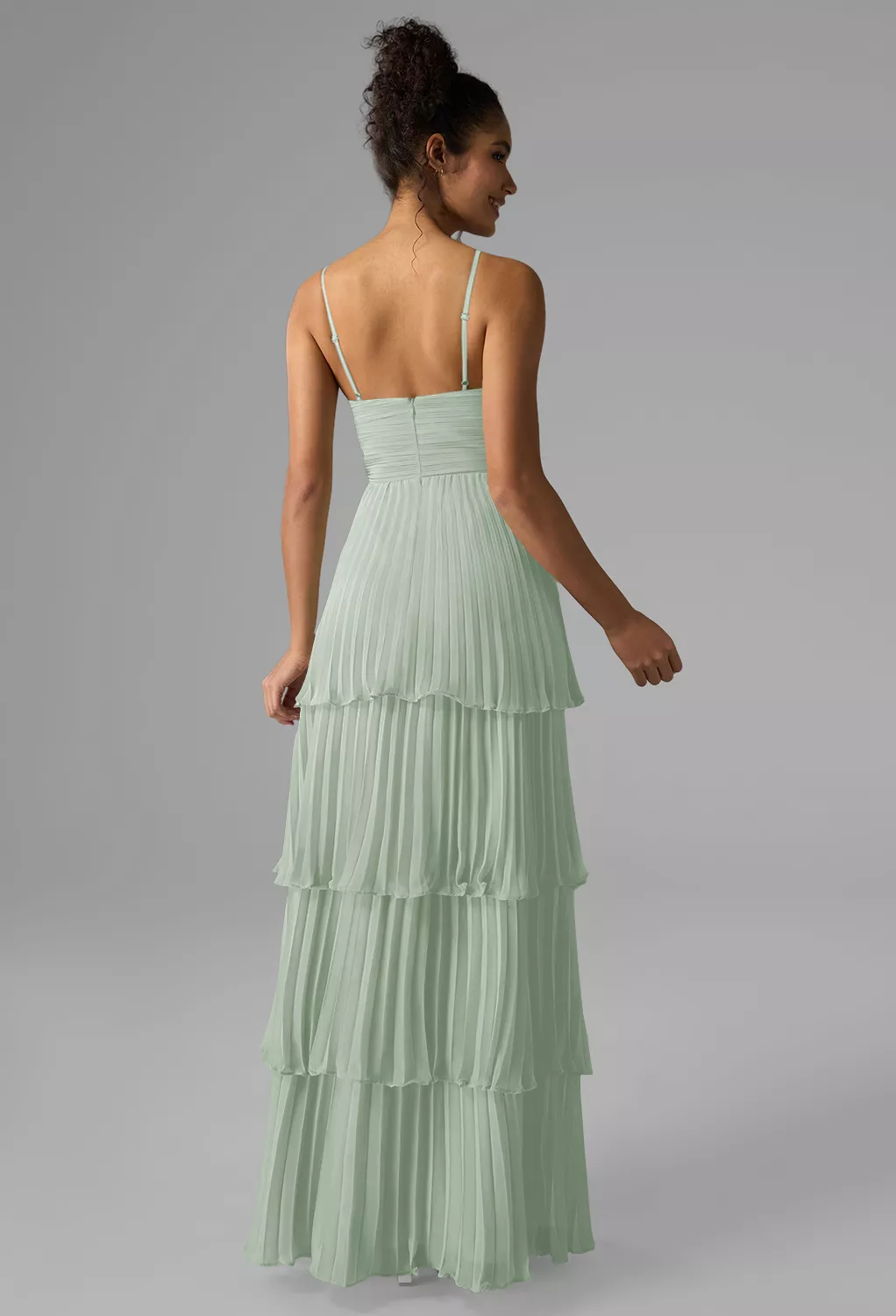 sage green bridal dress Wedding Dusty Sage Green Bridesmaid Dresses A Line Spaghetti Straps V-Neck Floor Length Stretch Satin Bridesmaid Dress