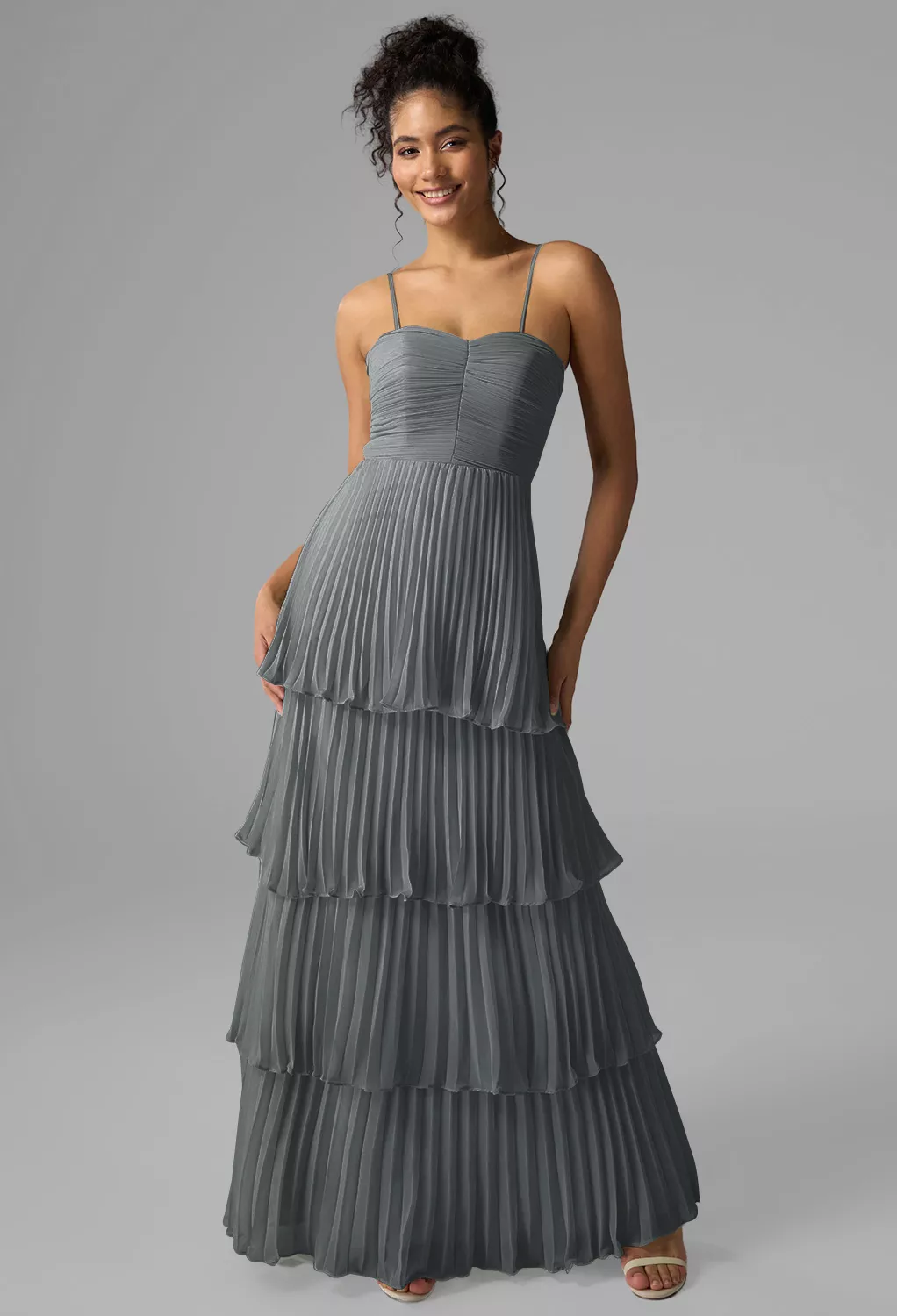 princess polly baby blue dress Brown Satin Bridesmaid Dresses main image 1