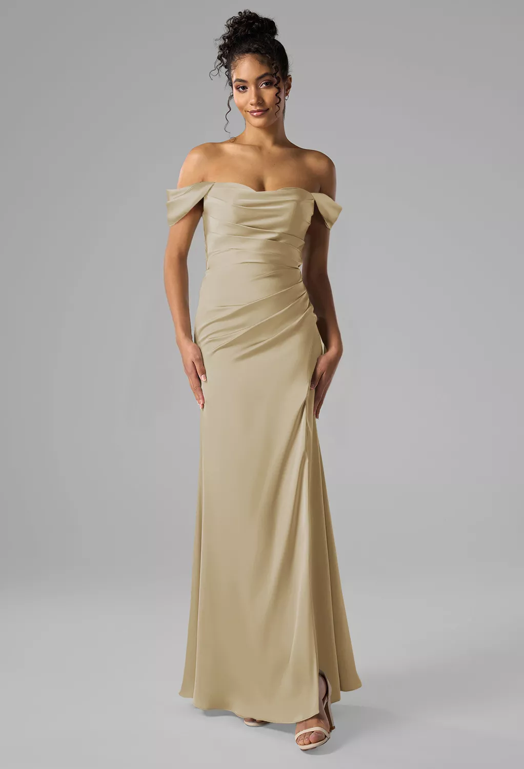 Light Gold Bridesmaid Dresses | AW.Bridal
