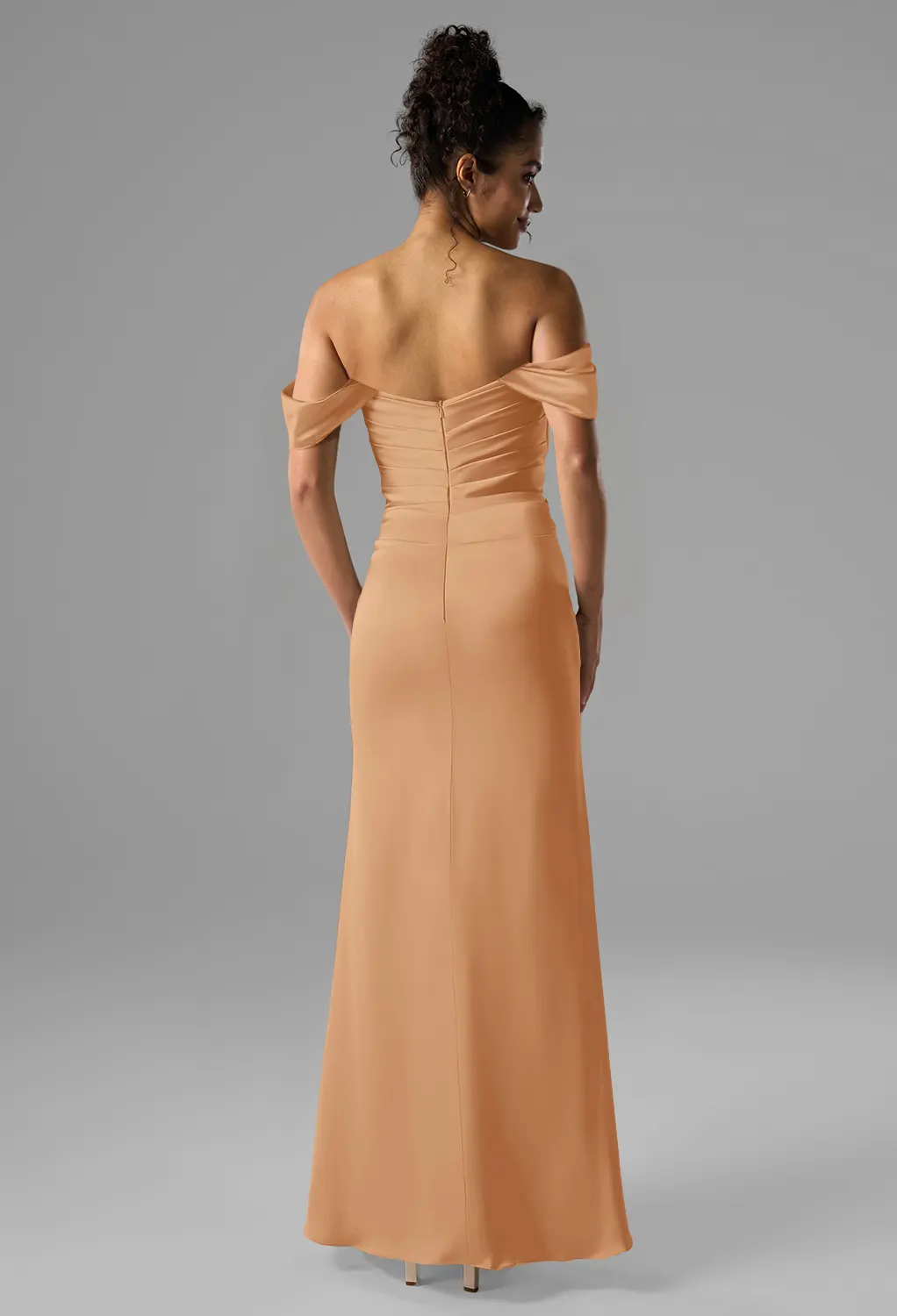 Pale Peach Bridesmaid Dresses
