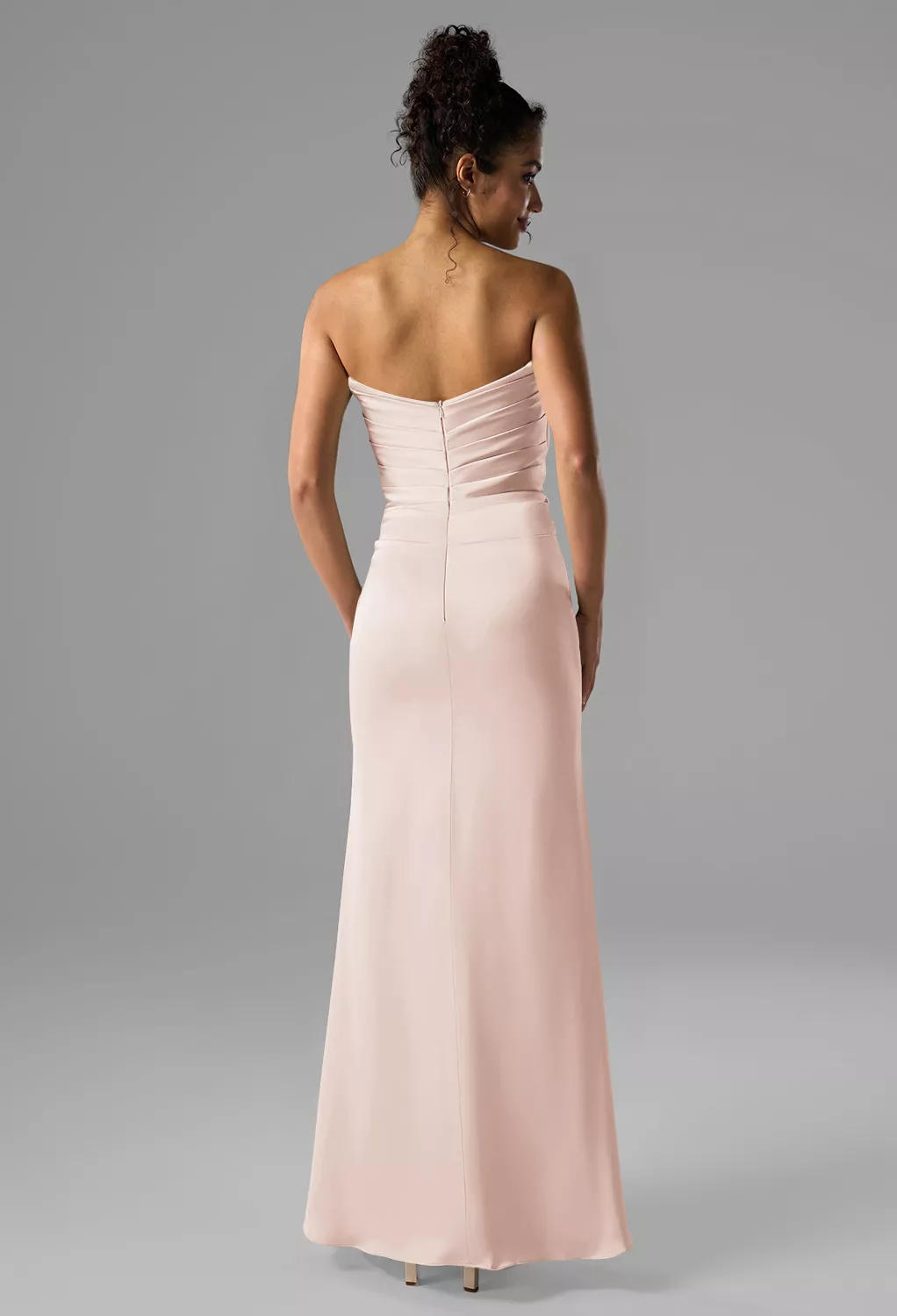 Apricot Long Bridesmaid Dresses | AW.Bridal