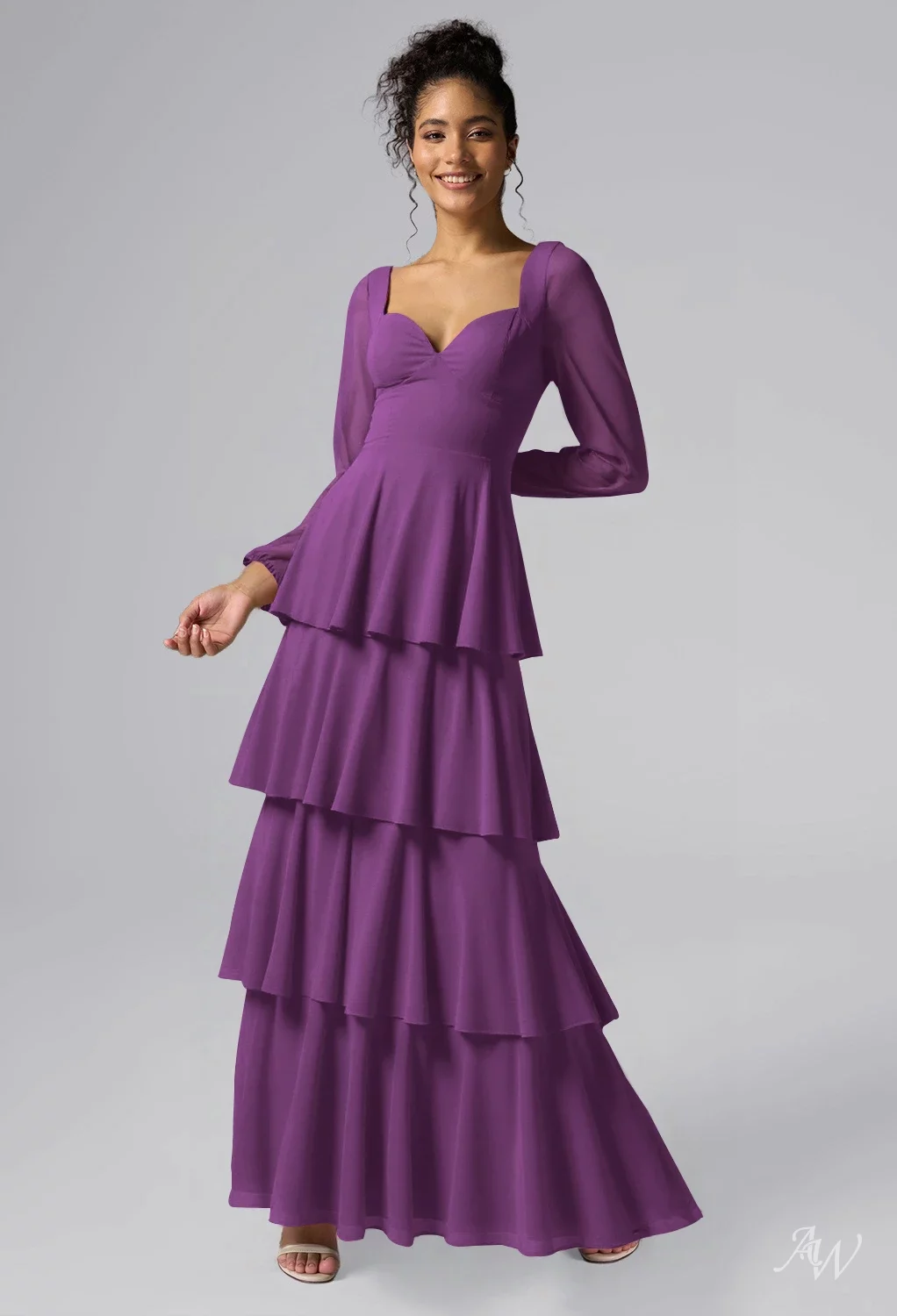 AW Salma Purple Bridesmaid Dresses