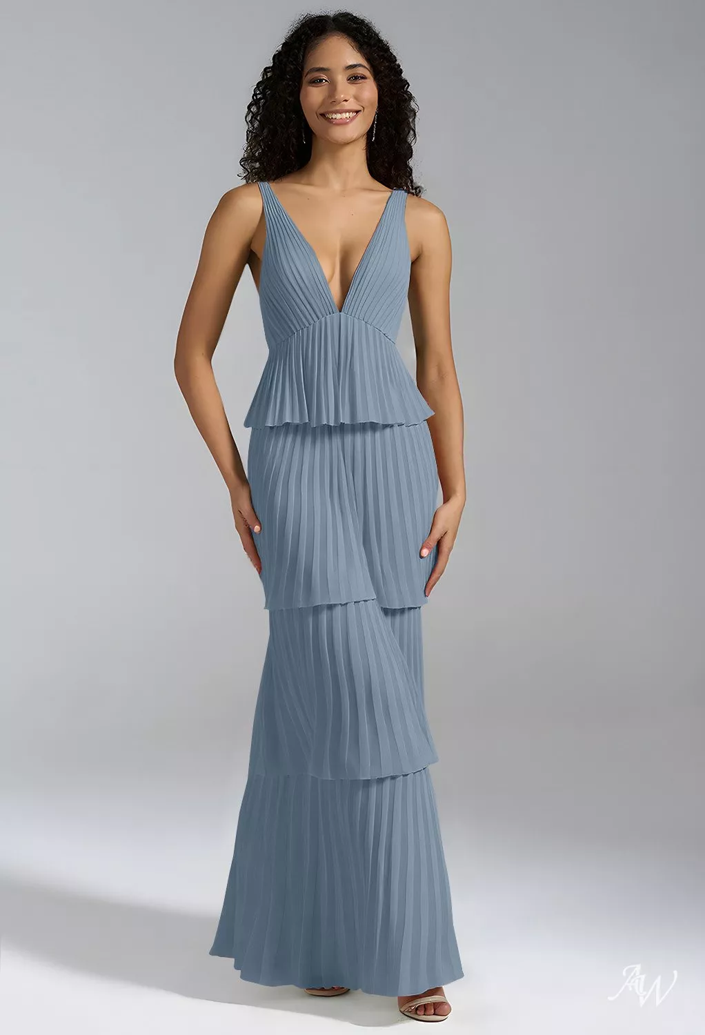 light blue maxi bridesmaid dress Sheath-Column Maxi Luxe Satin Bridesmaid Dresses Off the Shoulder Wedding Guest Dresses COCOMELODY CB0815, Espresso main image 1
