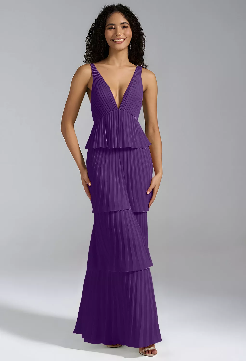 regency purple bridesmaid dresses david's bridal Shoshanna Women's Midnight Zia Embroidered Floral Tulle Elliott Dress main image 0