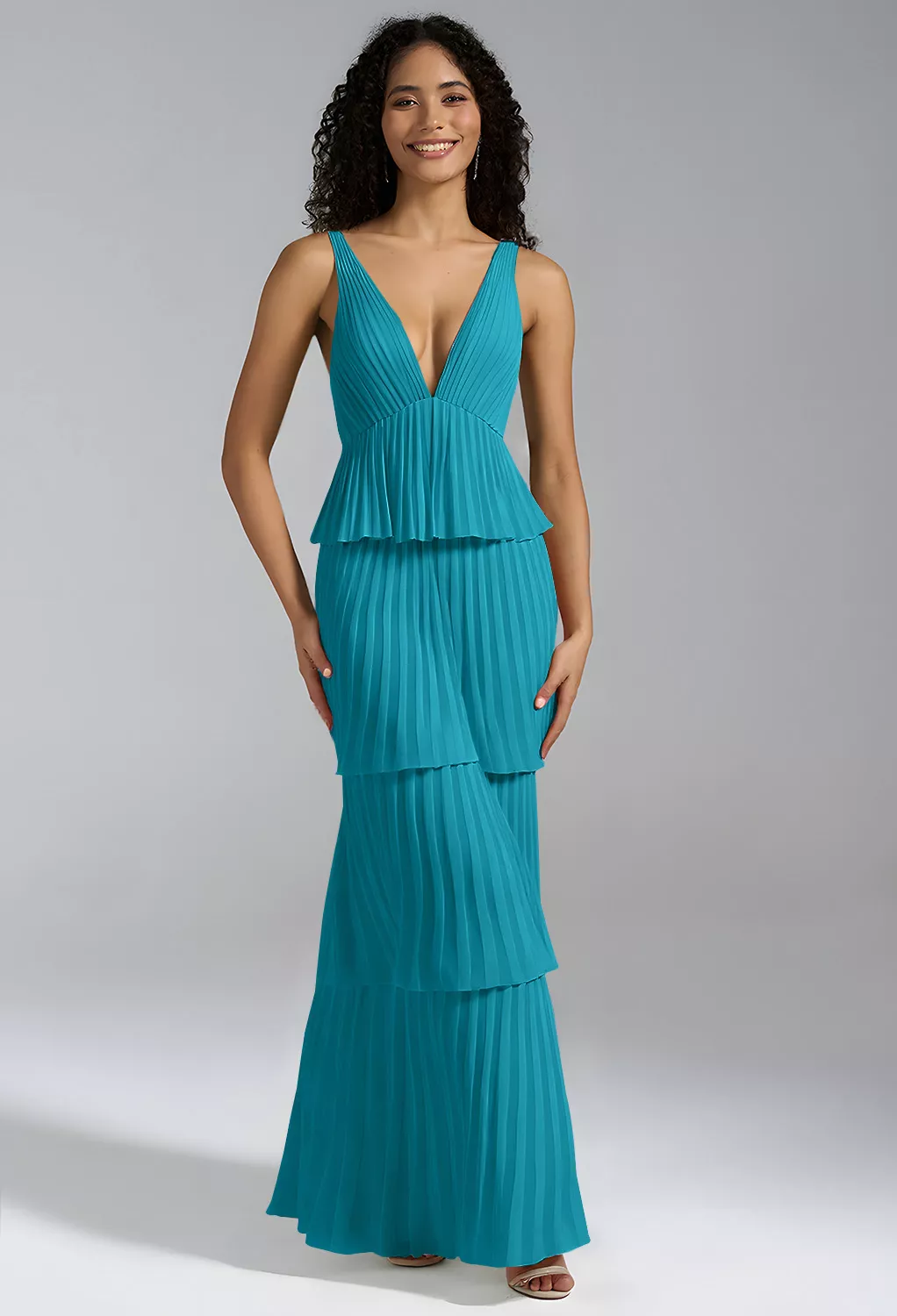 Turquoise Long Bridesmaid Dresses