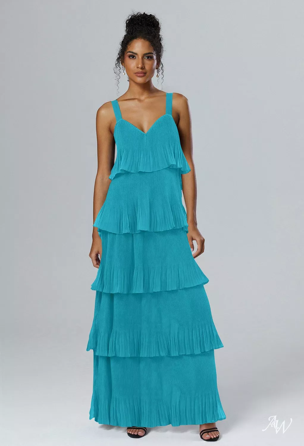 bridesmaid dresses in turquoise MACloth Strapless Sweetheart Long Turquoise Bridesmaid Dress Wedding Party Dress Custom Color / Above Knee / US10
