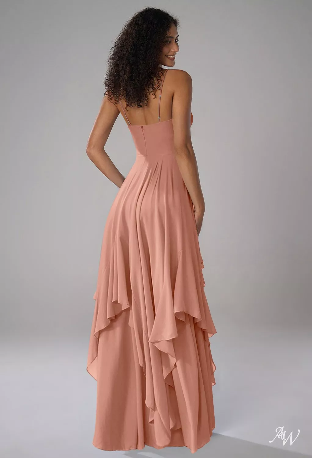 parker rose bridesmaid dresses Codf Aegean Blush Pink Bridesmaid Dresses Birdy Grey Color:Green D Version Medium