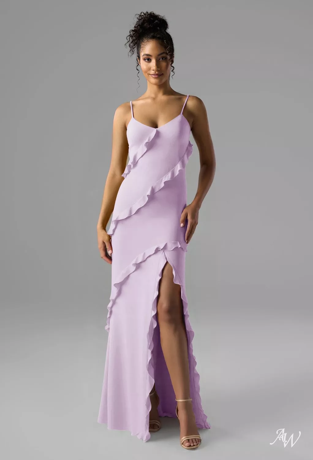 lilac dresses bridesmaid Lilac Long Bridesmaid Dresses Mixed Style – Lisposa main image 0