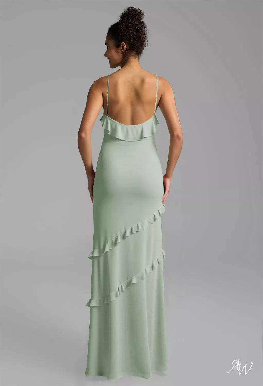 green dress night out Dark Green Satin Long Prom Dress, Beautiful A-Line Evening Dress Party main image 1