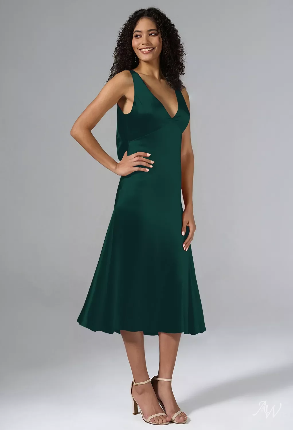 hunter green wedding guest dress amazon pleated dress! , #WeddingGuestLook #amazondeals | Classycleanchic’s Closet it drapes effortlessly with a soft sheen AW Alfie Satin Charmeuse Hunter