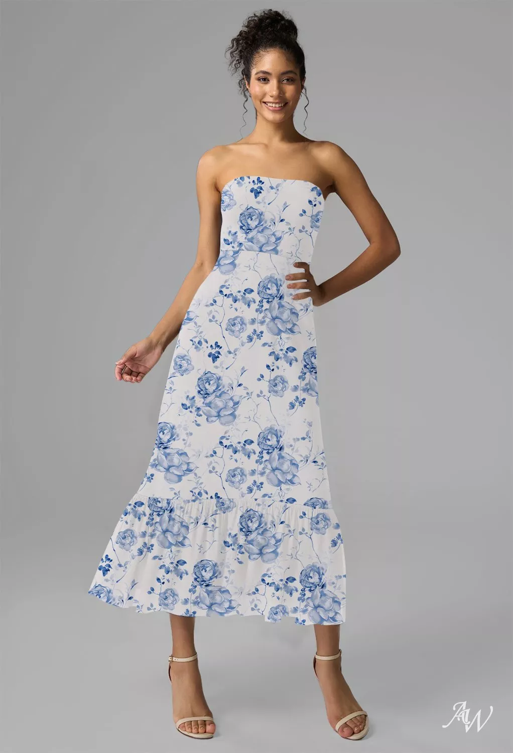 blue and white dress wedding guest Is this dress okay to wear to a wedding as a guest? (Blue floral on white)  : r/etiquette
