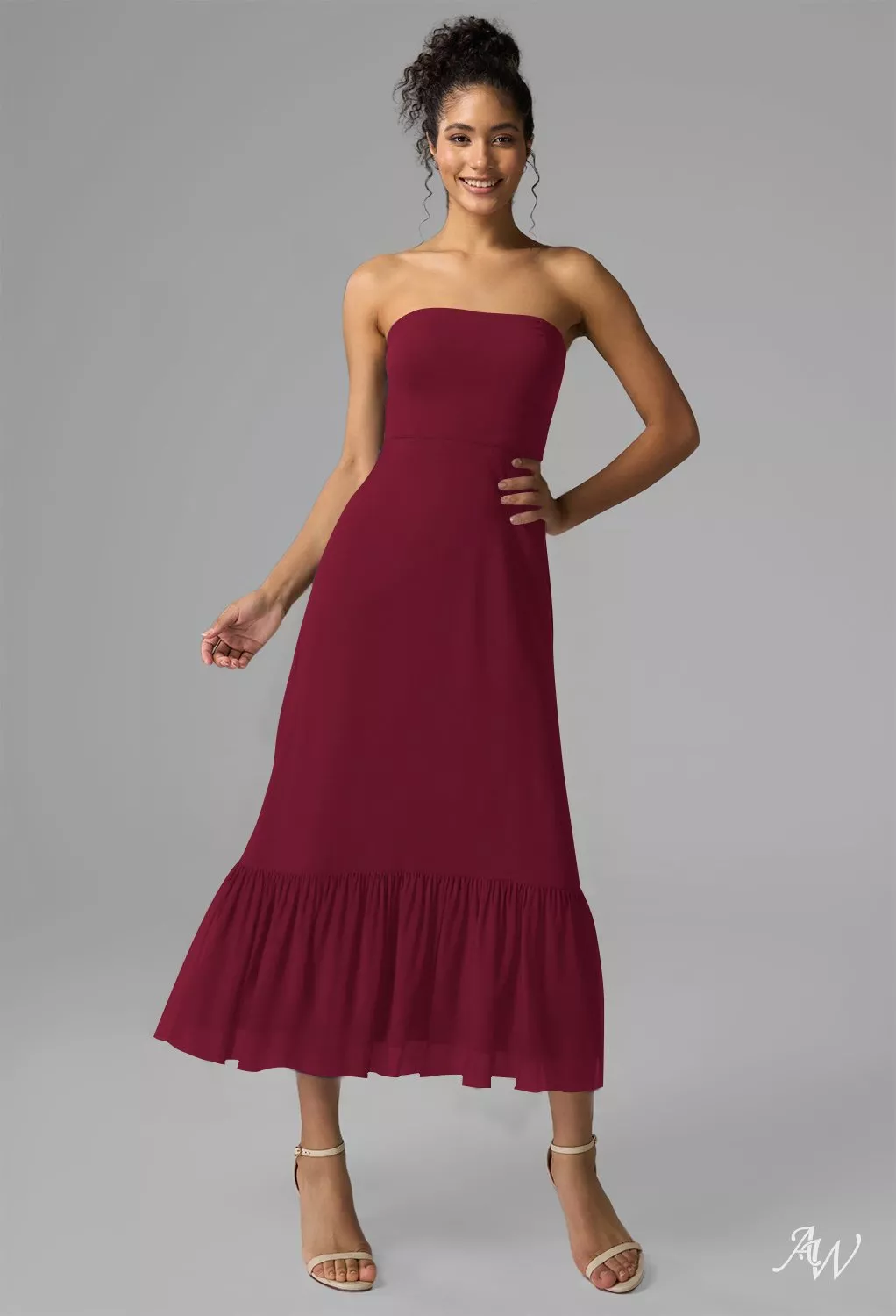 burgundy cocktail dress for wedding guest Alizee Velvet Dress – Retrofete main image 1