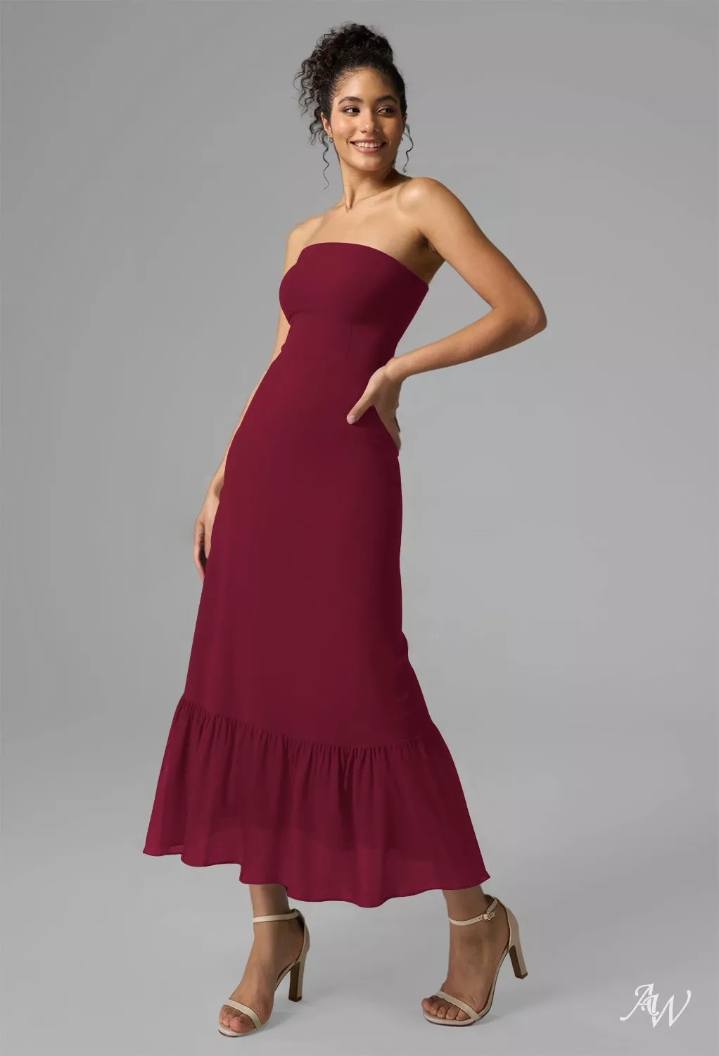 burgundy sleeveless dress CUT IT OUT SLEEVELESS KNIT MAXI DRESS IN BURGUNDY – AKIRA main image 0