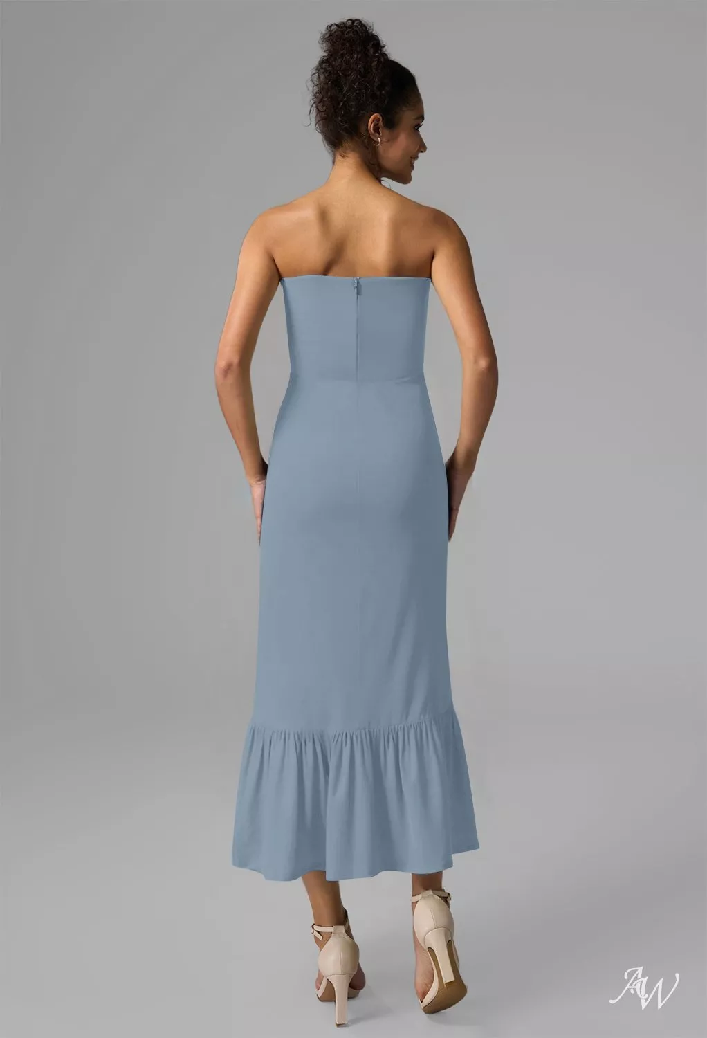 kate bridesmaid dresses Dusty Blue Multiway Bridesmaid Dresses Kate Charming V Neck Split Chif main image 1