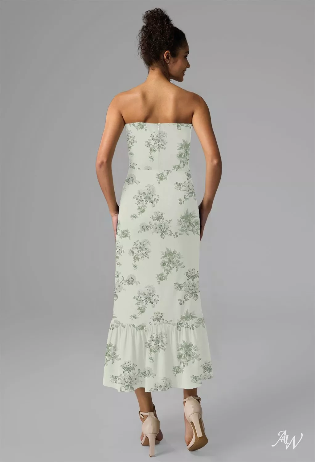 slim fit dress slacks Sage Green Satin Maxi Wedding Guest Dress SOLENE main image 1