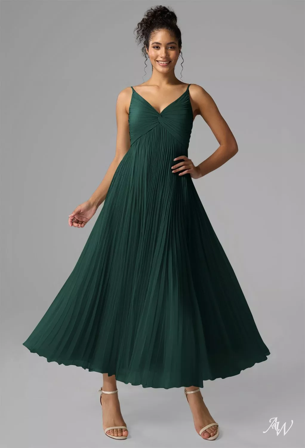 pink dress for a wedding guest A-line Halter Pink Chiffon Long Bridesmaid Dress 4 Bridesmaid US6 / As Picture