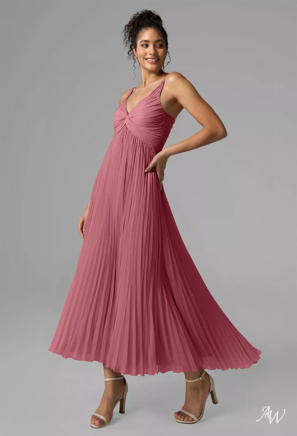 AW Kaylee Desert Rose Wedding Guest Dresses | AW.Bridal