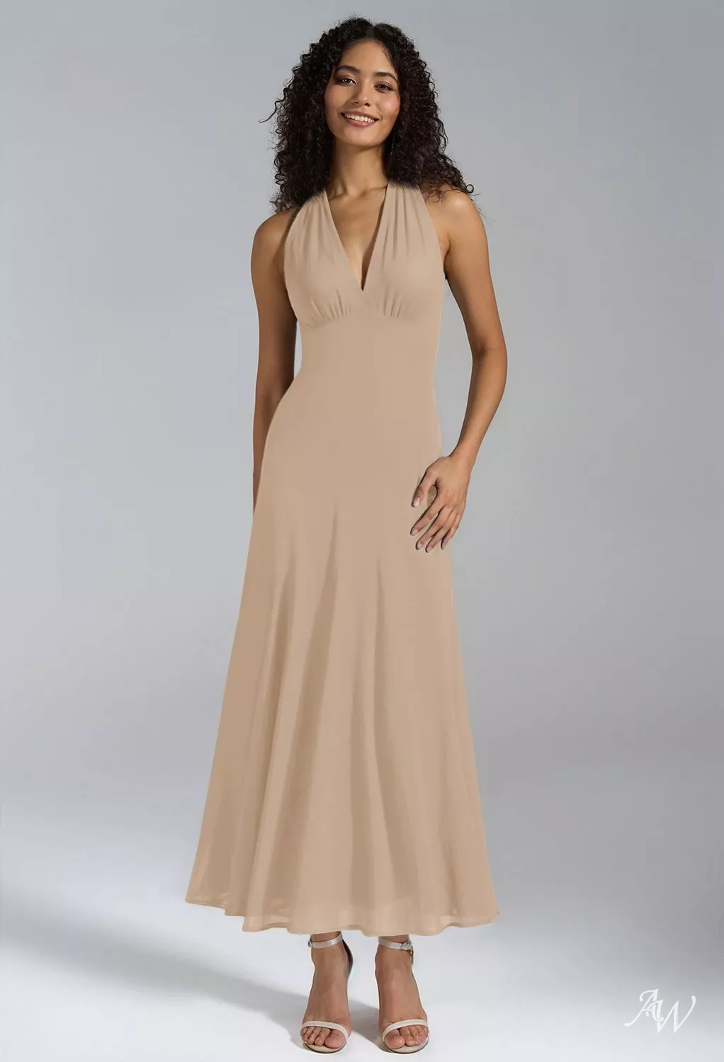formal champagne wedding guest dress Size 6 Film Noir Cocktail Dress main image 0