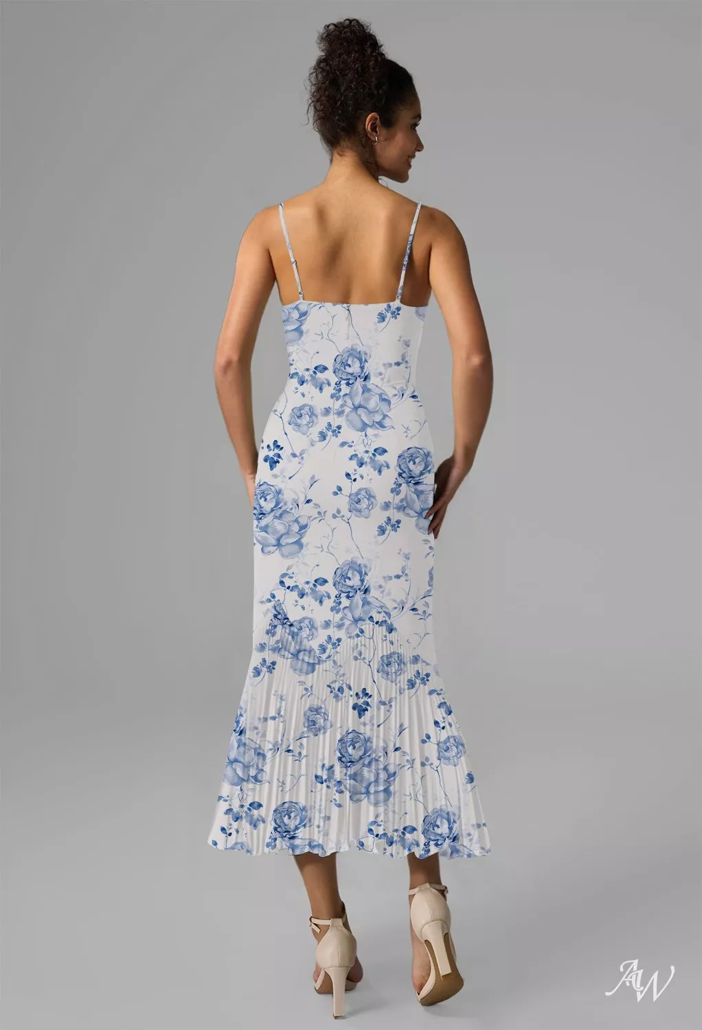 cocktail wedding guest dress with sleeves Ever-Pretty Women's Spring Summer Chiffon Dresses V Neck Ruffle Midi Semi Formal Blue US02 : Clothing, Shoes & Jewelry Size:XXS/34 cute maternity dress Betsy & Adam | Mac Duggal’s high neck