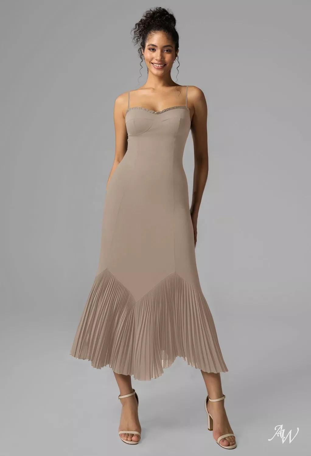 second dress for wedding reception The Vivian Dress in Taupe Windsor Brocade – V. Chapman main image 0